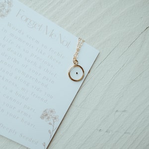 Forget Me Not Necklace | Seed of Loss | Seed of Miscarriage | Bereavement Gift | Pregnancy Loss | Mama to an Angel | Stillborn | Childloss