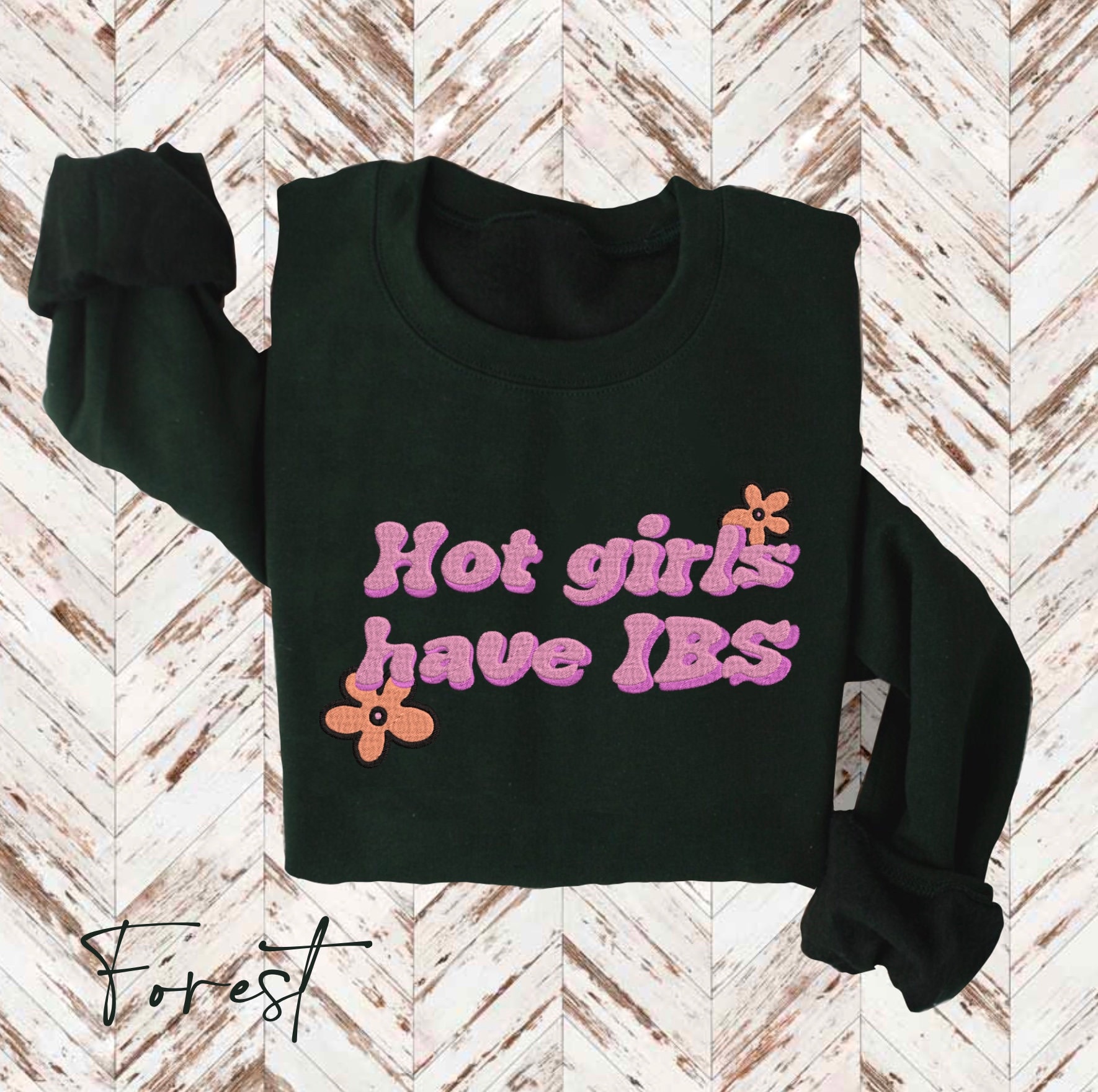 Embroidered Hot Girls Have IBS Sweatshirt Unisex Fit - Etsy