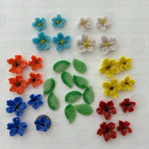 Freeze and fuse, flower blossoms leaves, fused glass art enhancements