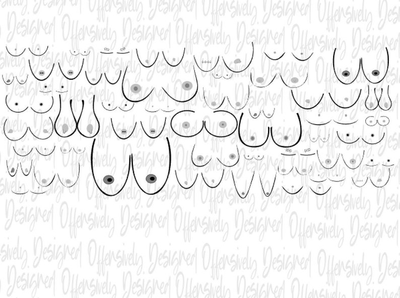 Download Boobs sublimation mug digital design vector vector | Etsy