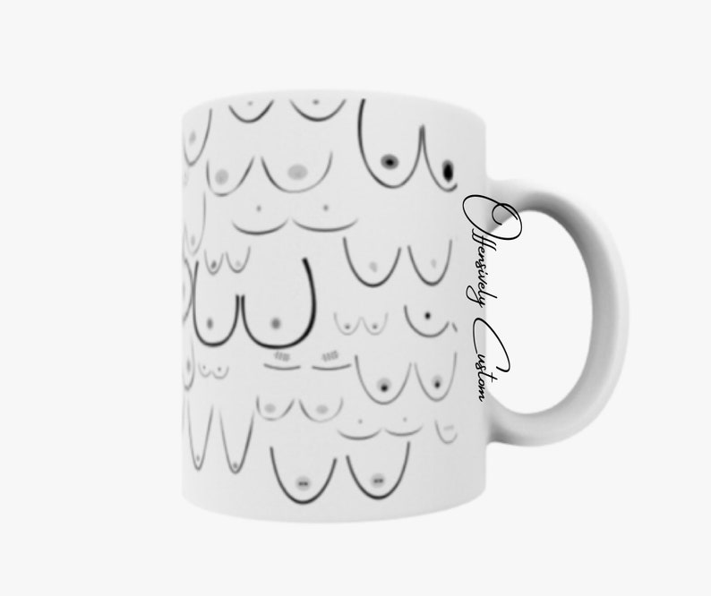 Download Boobs sublimation mug digital design vector vector | Etsy