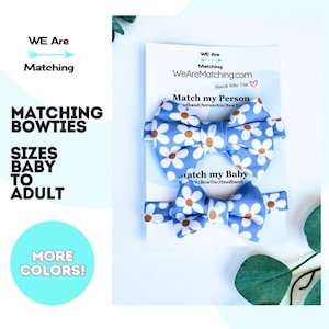 Matching Bow ties | Daddy and Son, or Brothers, or Friends | Adjustable Bow Ties| 3 sizes to fit | For New Dads and Newborns Twins