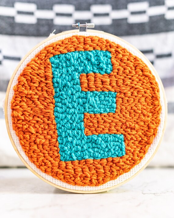 Custom Punch Needle Letter Handmade Etsy
