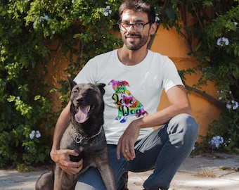 Love and Dog Graphic Tee, Animal Lover Gift, Pet Owner Shirt, Puppy Love T-Shirt, Cute Dog Mom Apparel