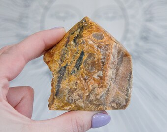 Crazy Lace Agate Top Polished Point - Natural Crazy Lace Agate Tower - Raw Crazy Lace Agate