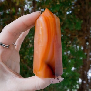 Carnelian Tower - Natural Carnelian Point - Carnelian Crystal Tower