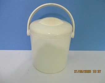 Lillo PPL Pedrini  Vintage Mid Century Modern Ice Bucket Off White