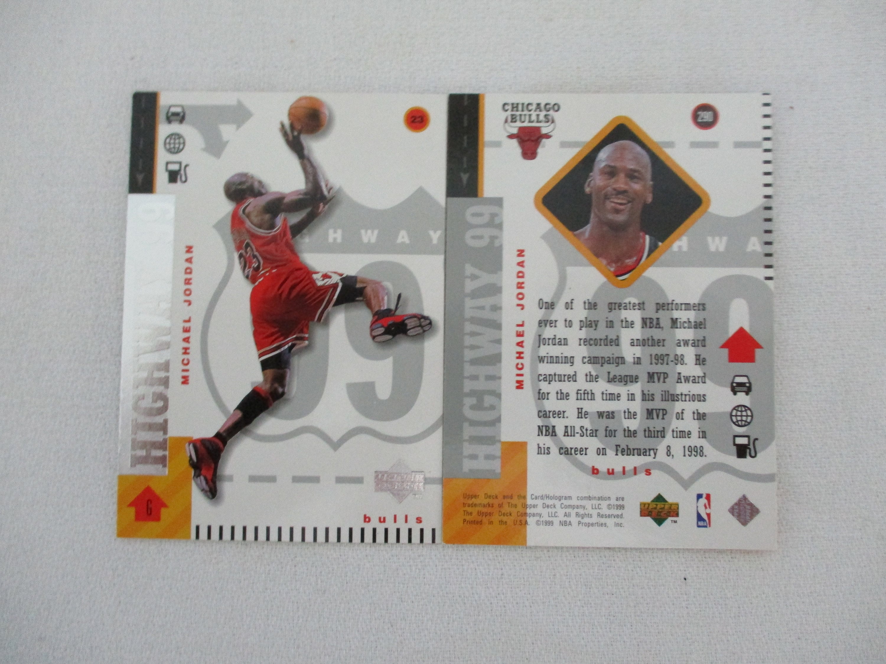 Michael Jordan Upper Deck Highway 99 Card - Etsy Singapore