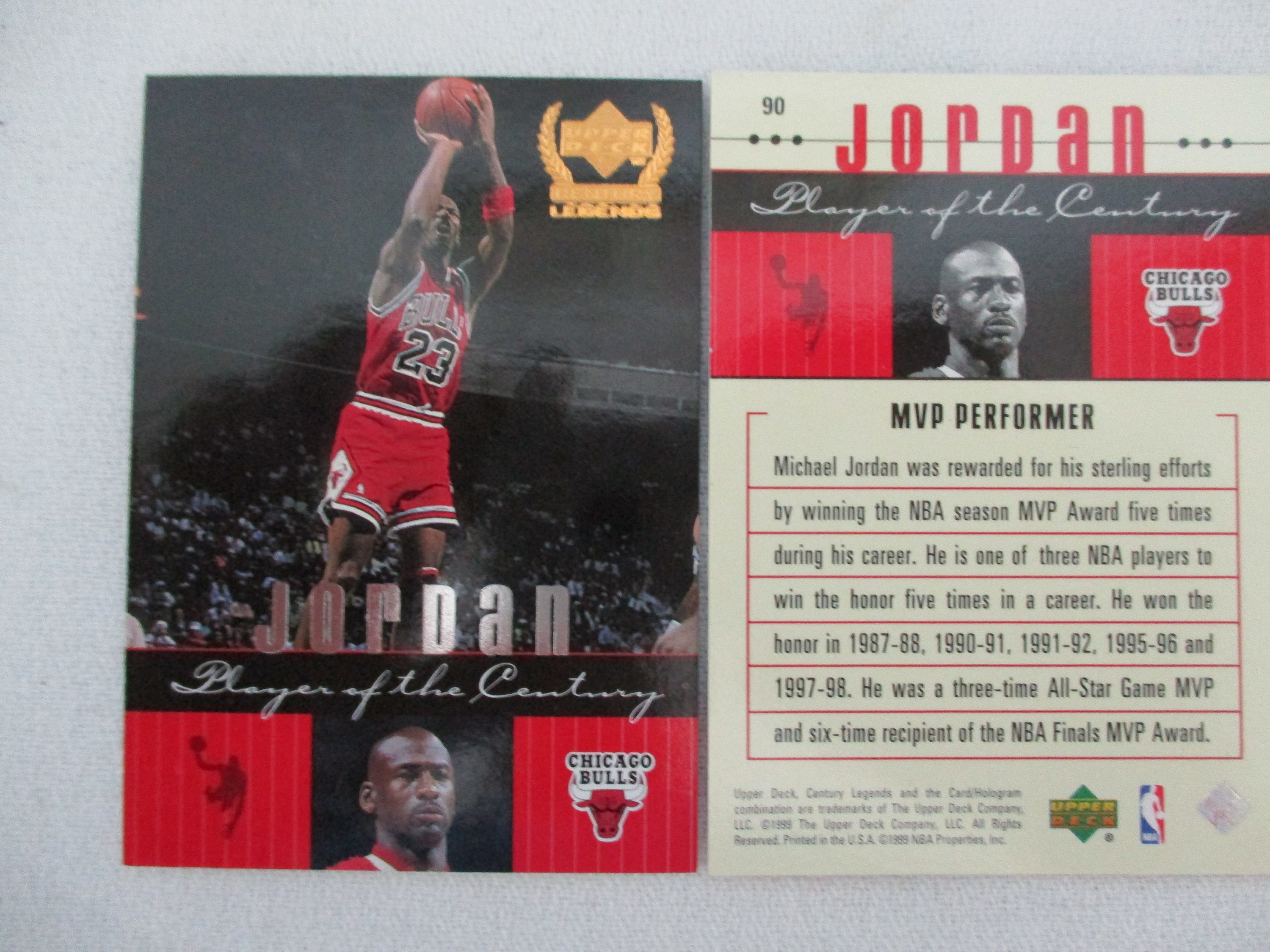 Michael Jordan 1996 NBA Finals MVP Limited Edition Upper Deck Porcelain  Plate