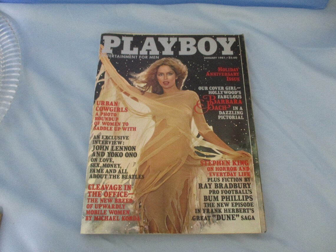 Playboy Magazine Barbara Bach Issue January 1981 Very Good | Etsy