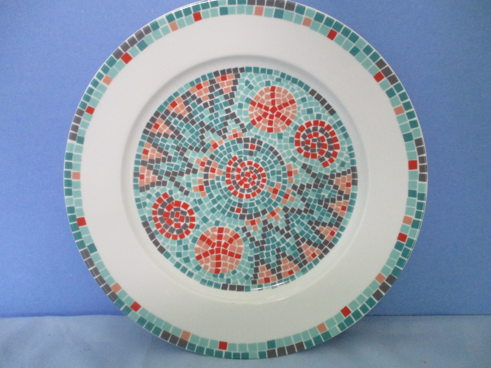 Habitat Mosaic Pattern Dinner Plate Set of 9 Very Rare Etsy
