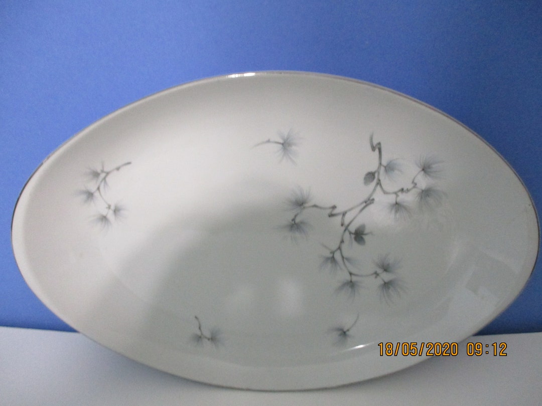 Mieto Fine China Amcrest Caroline Pine Porcelain Serving Platter Etsy
