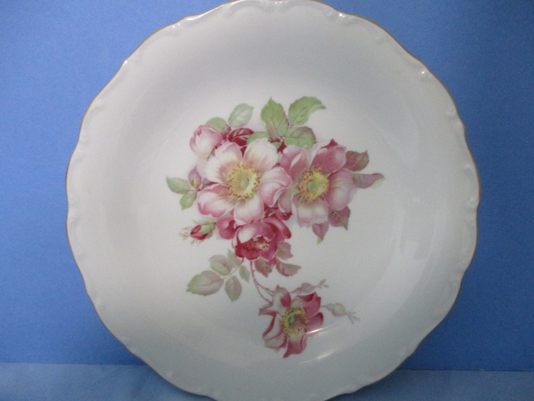 Schumann Arzberg Germany Porcelain Wild Rose Round Serving Platter ...