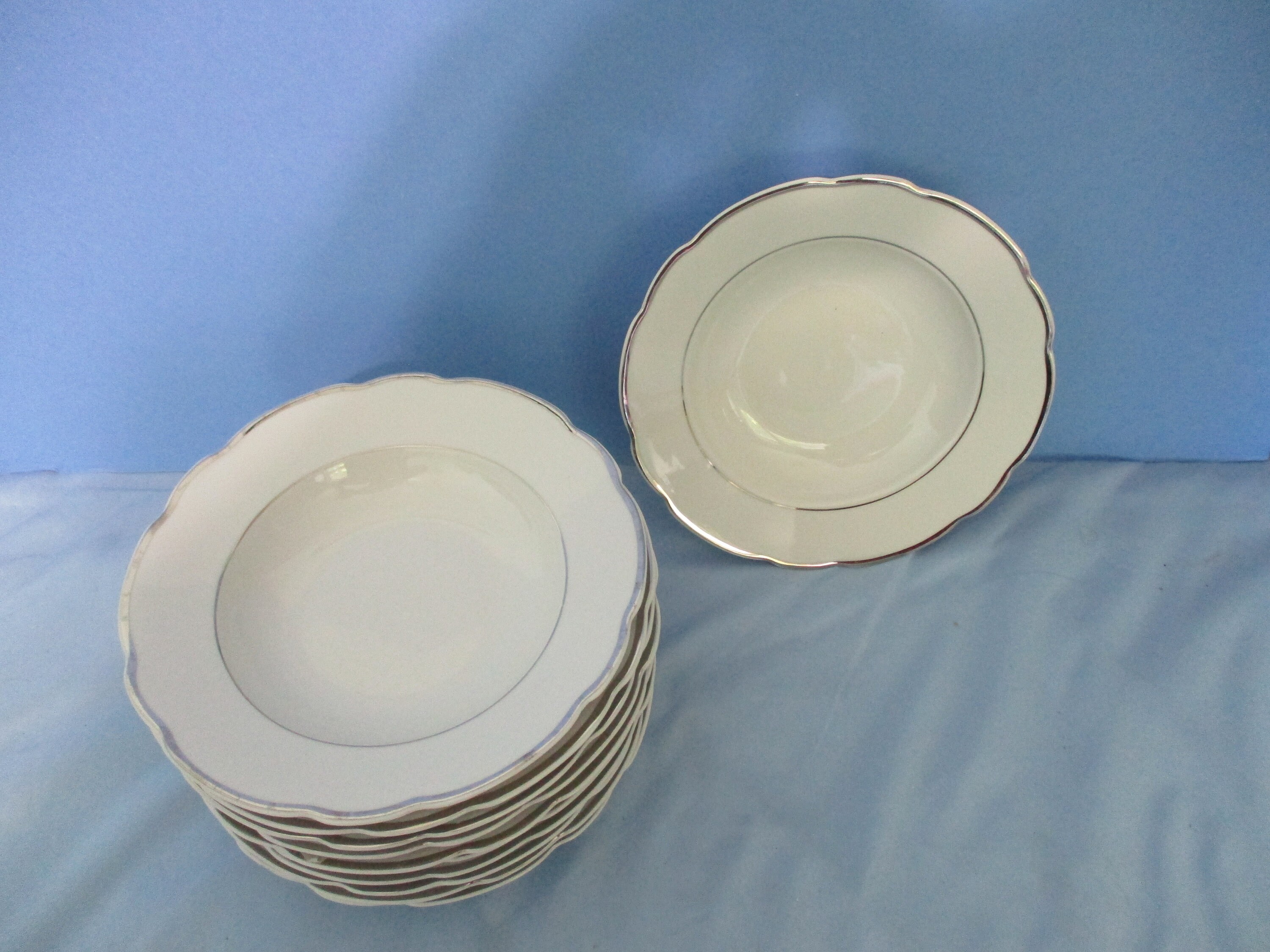 Cmielow China Platinum Band Soup Bowl/ Serving Bowl Set of Etsy UK