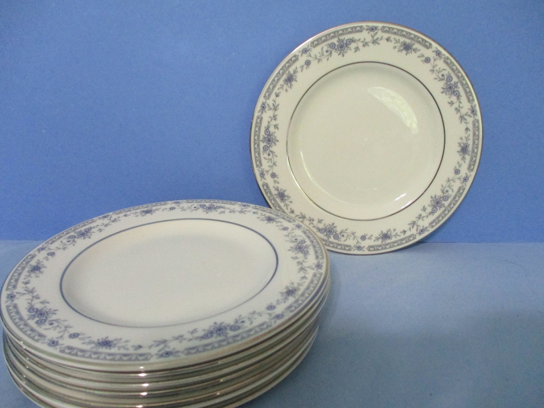 Minton Bone China England Bellemeade Pattern Bread Plate Set of 8 Etsy