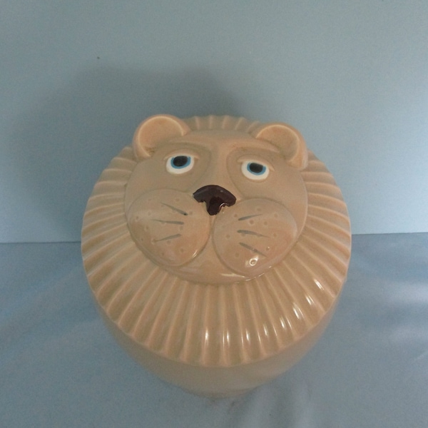 Vintage Tilson Japan 1970s  Large Lion Cookie Jar