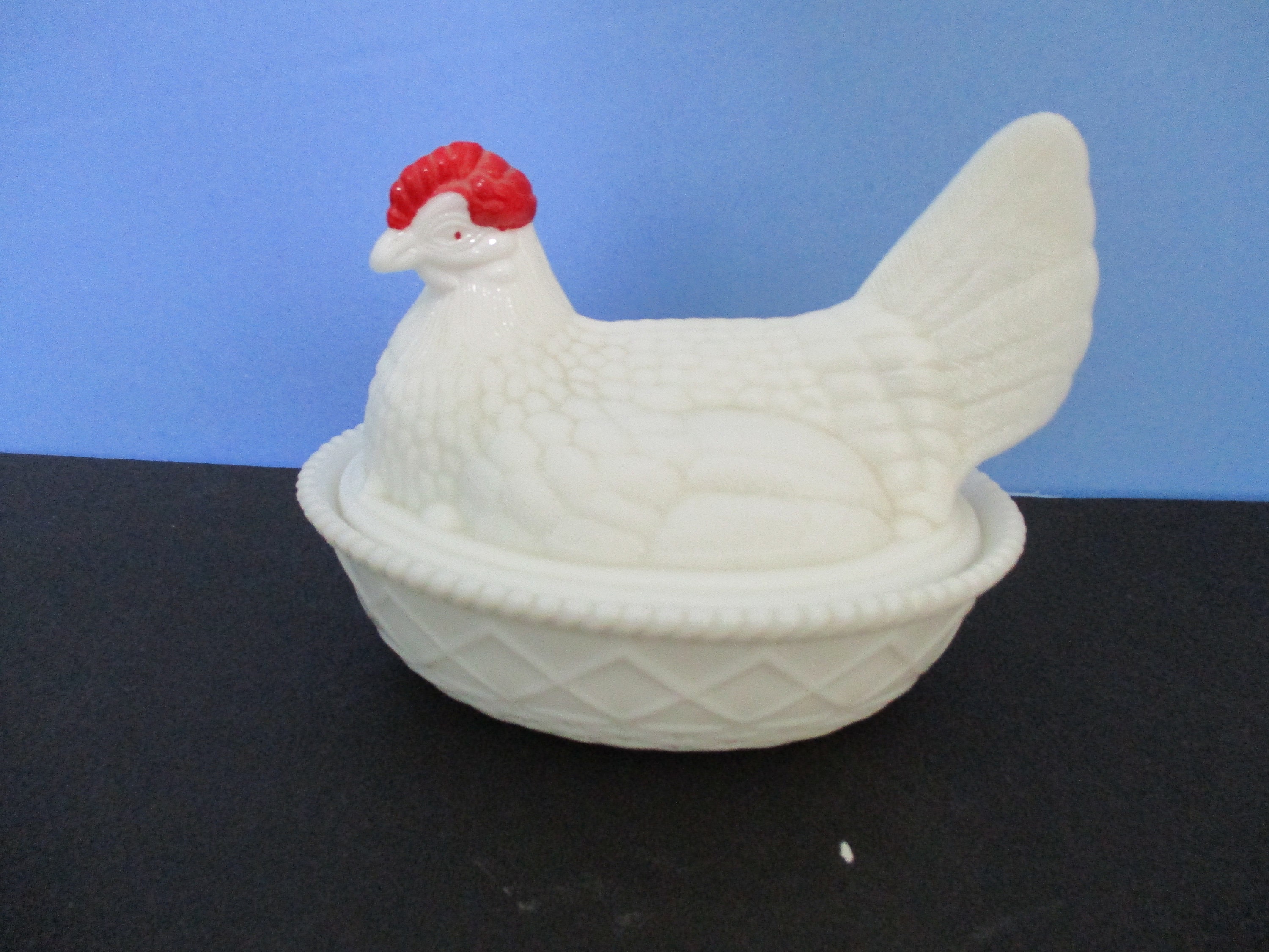 Westmoreland Vintage Milk Glass Hen on Nest Candy Dish Etsy