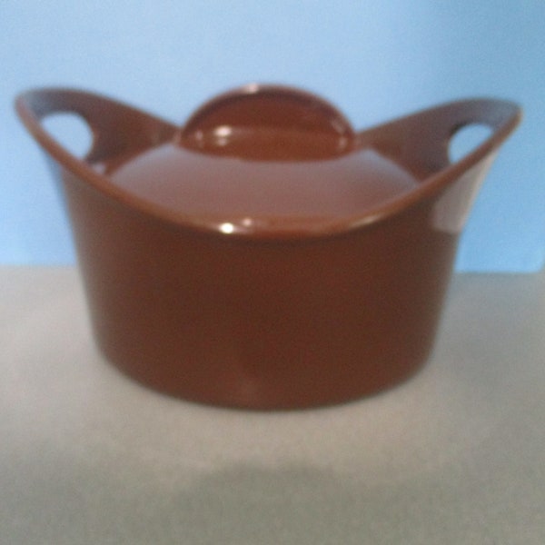 Rachel Ray  Stoneware  2.75 Qt Casserole Chocolate Brown