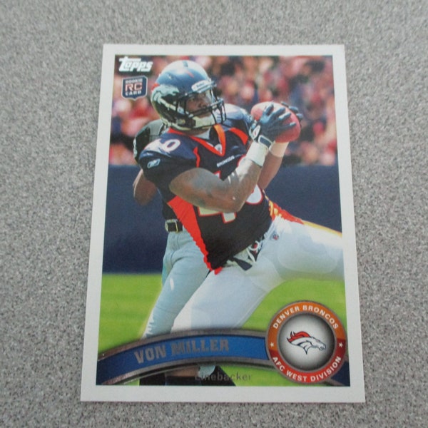 Von Miller Topps 2011 Rookie Card Near Mint Condition