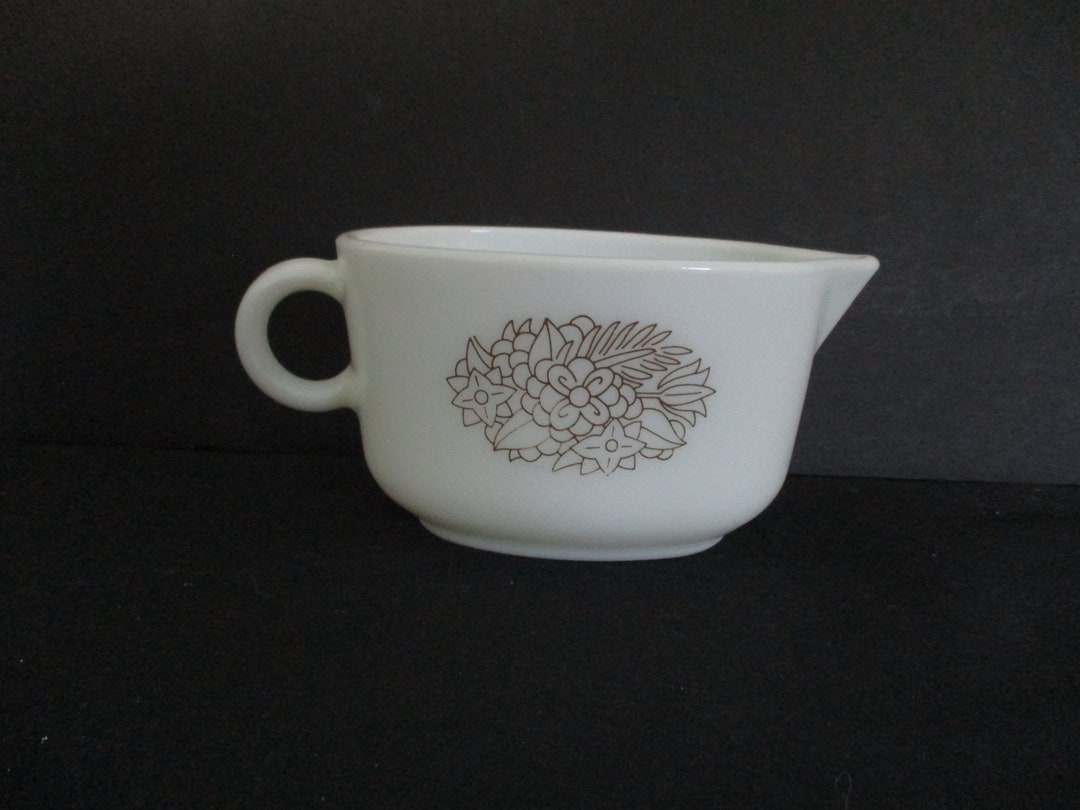 Pyrex 77B Woodlands Gravy Boat Vintage Etsy