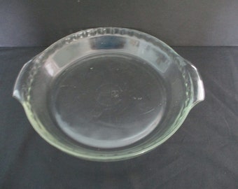 Vintage Pyrex 10" Open Deep Dish Pie Platte # 470 Clear