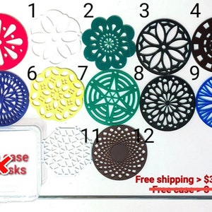ON SALE Soaping Tool Set Pull Through kaleidoscope Acrylic Disk Disc and Stainless Steel Rod Handmade CP Soap Swirl Gift
