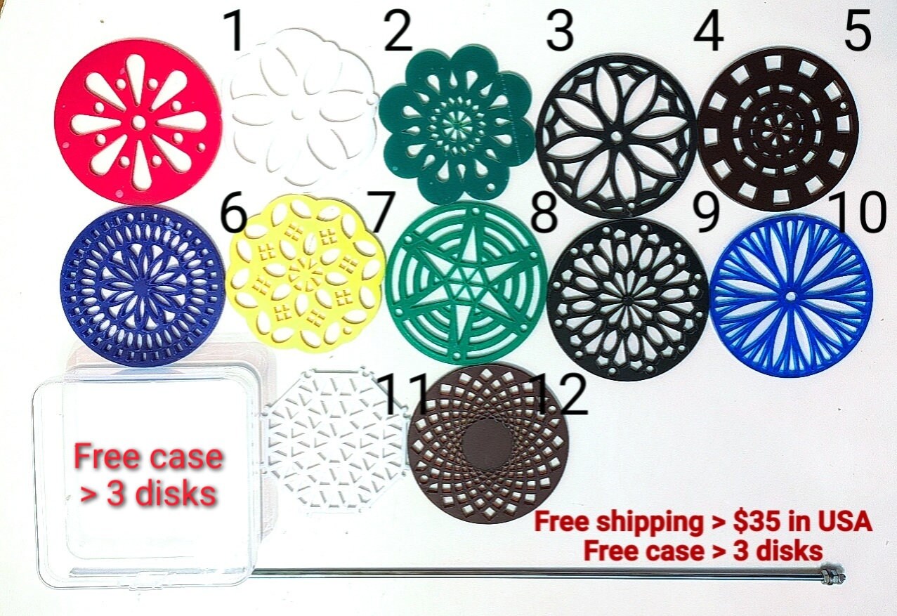 UPDATED Soaping Tool Set Pull Through kaleidoscope Acrylic Disk Disc …