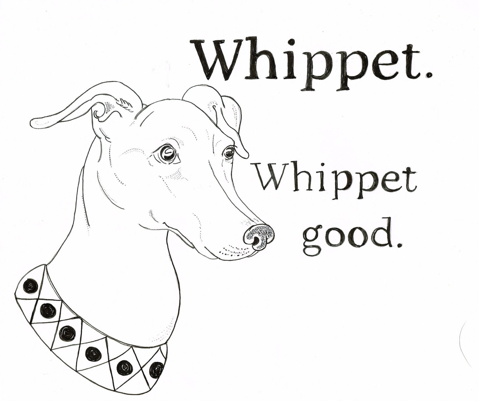 Whippet Good Devo Pun Whippet Pillow Etsy