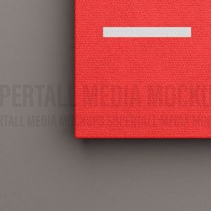 PSD Mockup Unframed 3:4 Canvas Mockup Template image 3