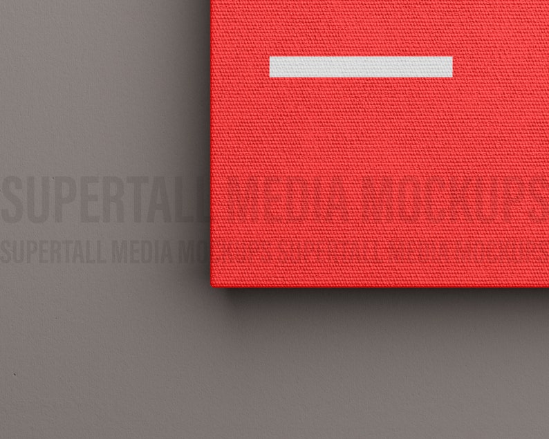 PSD Mockup Unframed 3:4 Canvas Mockup Template image 3