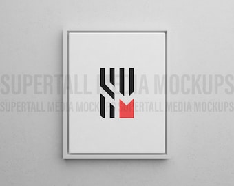 Modello di mockup PSD / Incorniciato 4:5 Canvas Mockup