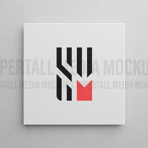 Quadratische Leinwand Mockup Hintergrund | PSD Canvas-Vorlage
