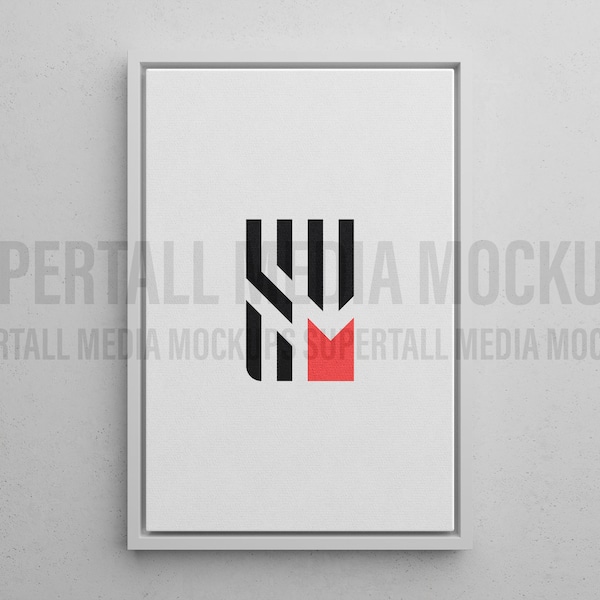 PSD Mockup | Framed 2:3 Canvas Art Mockup