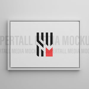 PSD Mockup | Framed 3:2 Canvas Mockup Horizontal Landscape