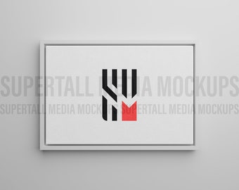 Psd Mockup / Framed 3:2 Canvas Mockup Orizzontale Orizzontale