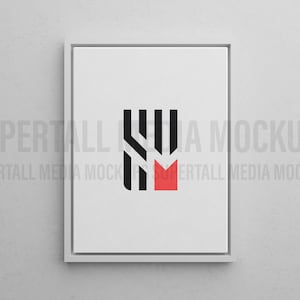 PSD Mockup | Framed 3:4 Canvas Mockup Template