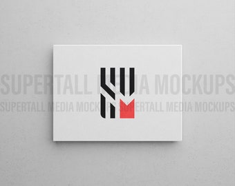 PSD Mockup | Sjabloon voor mockup van canvas 4:3 canvas niet ingelijst