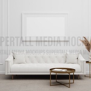 PSD Mockup Panoramic Framed 2:1 Art Mockup image 5