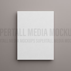 PSD Mockup Unframed 3:4 Canvas Mockup Template image 5