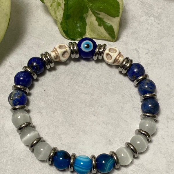Bracelet for empath support and protection, enhance psychic abilities and third eye intuition.