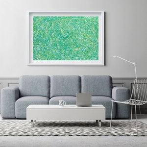 Greenish Abstract rolled Canvas  Print