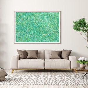 Greenish Abstract Art Print