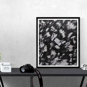 Donkere Abstracte Giclee Art Print