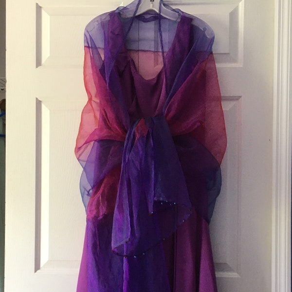 organza wedding shawl
