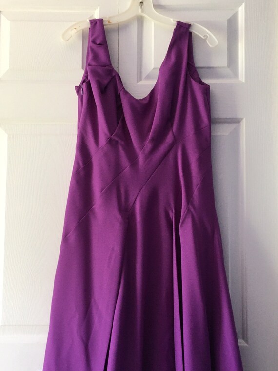 Handmade Purple Dress With Vintage Design And She… - image 3