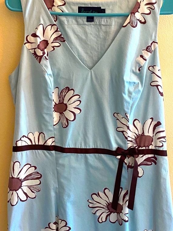boden light blue dress Classic Sky Summer tie belt make it YGroup_14902068805997 Betsy & Adam Black Color:Pink Peony