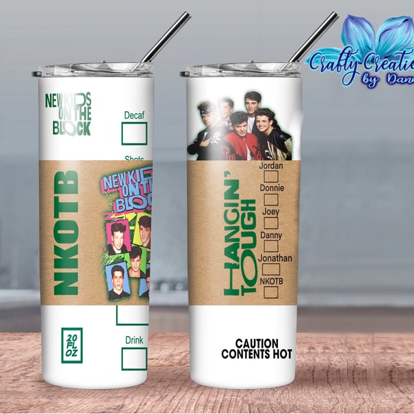 NKOTB Tumbler Wrap Starbuck's Style