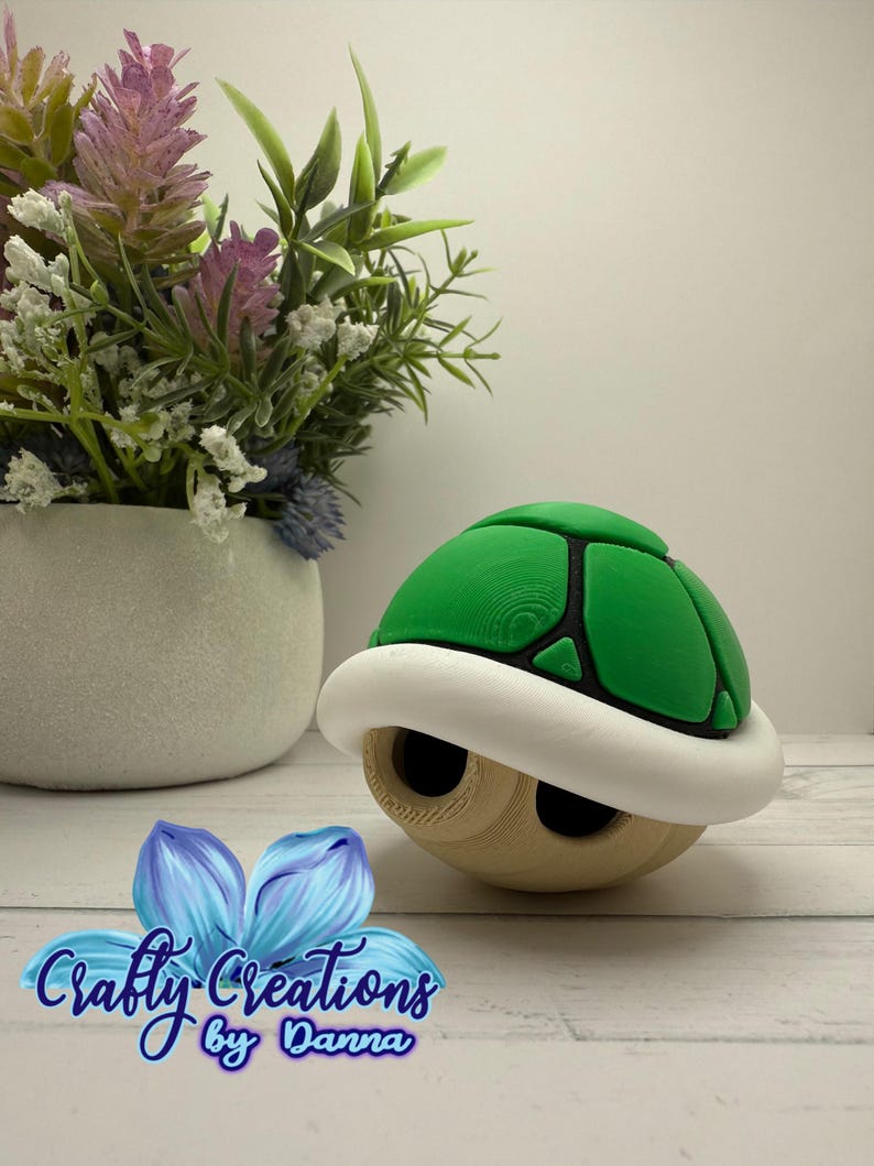Mario Kart Shells - 3D Printed Red, Green & Blue Spiny Shell - Super ...
