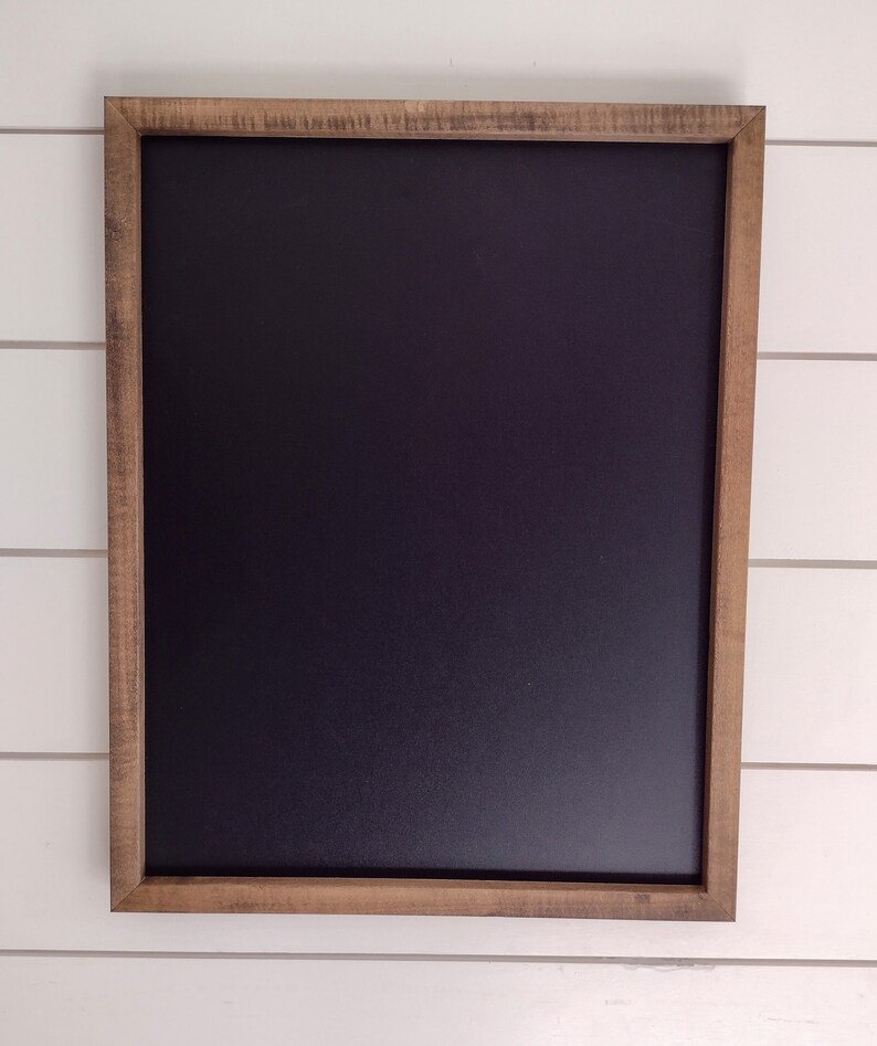 Rustic Farmhouse Chalkboard or Dry Erase Board Dark Walnut Etsy