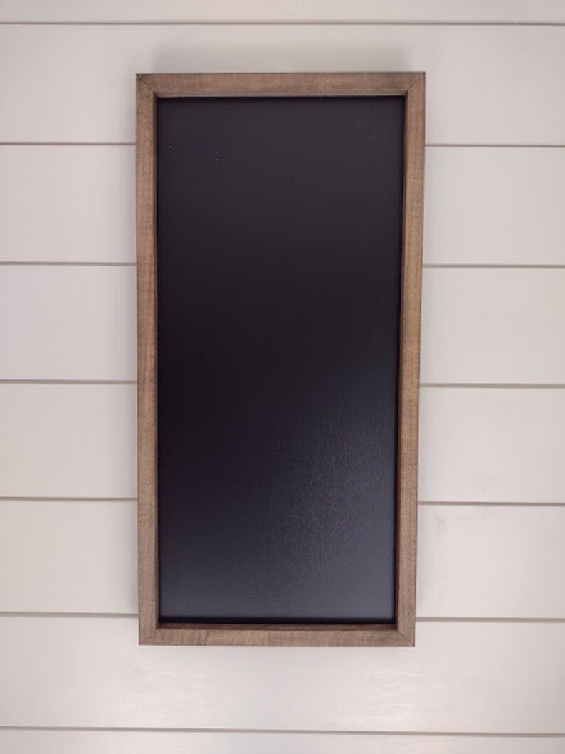 Rustic Farmhouse Chalkboard or Dry Erase Board Dark Walnut Etsy